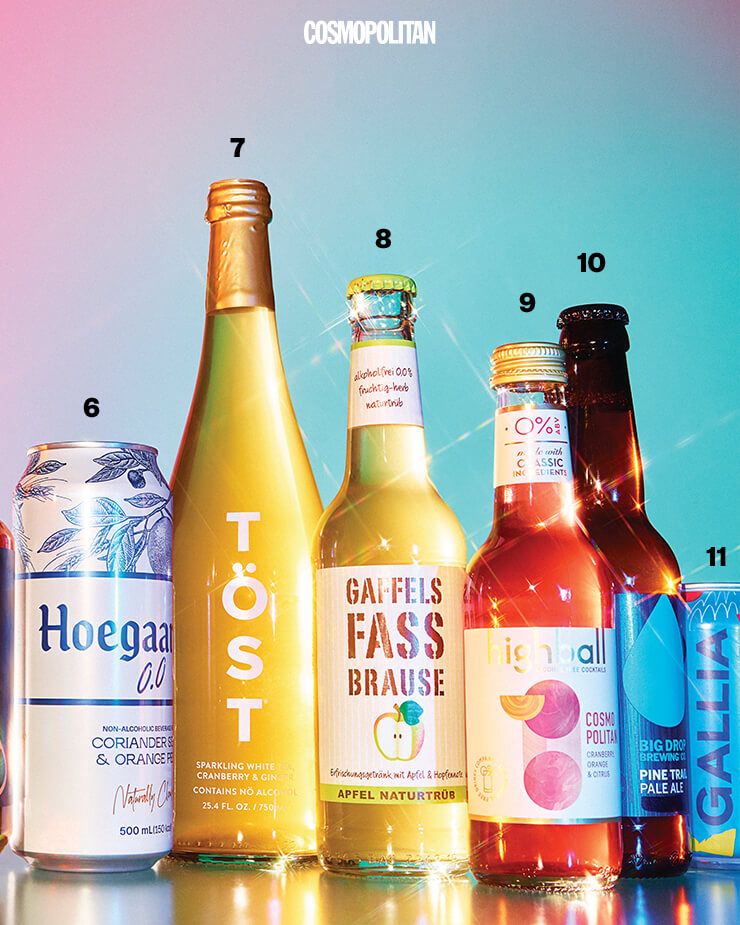 6 Hoegaarden 0.0 특유의 풍미를 위해 말린 오렌지 껍질과 고수 씨앗을 넣어 색다른 풍미를 느낄 수 있다. 7 Töst 스파클링 화이트 달콤한 감귤 향과 부드러운 버블이 느껴지는 스파클링 티로 100% 자연 유래 원재료만으로 만들었다. 8 Gaffels 패스브라우저 애플 사과 스파클링 주스에 시트라 홉을 더해 만든 독일의 전통 음료로, 맥주의 향이 먼저 퍼진 뒤 청량한 사과의 맛을 느낄 수 있다. 9 Highball 코스모폴리탄 칵테일 전문가의 섬세한 조합으로 기존 코스모폴리탄 칵테일의 풍미를 그대로 담아냈다. 10 Big Drop 파인 트레일 페일 에일 산뜻한 시트러스와 라임, 에일 특유의 씁쓸한 맛으로 마무리된다. 11 Gallia 비에흐 데 트라발 논알콜 IPA 프랑스 수제 맥주 브랜드로 100% 천연 재료로 만들었으며, IPA 본연의 맛과 풍미를 그대로 재연했다. 청량감 넘치는 탄산이 특징.