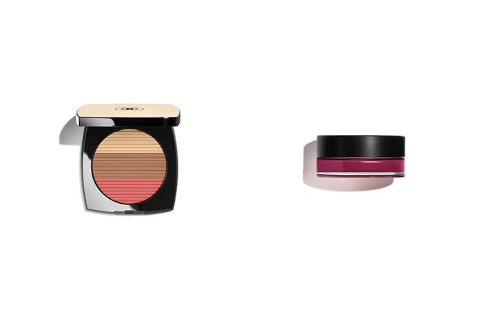 레 베쥬 선 키스드 멀티 파우더 미디엄 코랄, N°1 DE CHANEL 레드 까멜리아 립 앤 치크 밤 9 퍼플 에너지