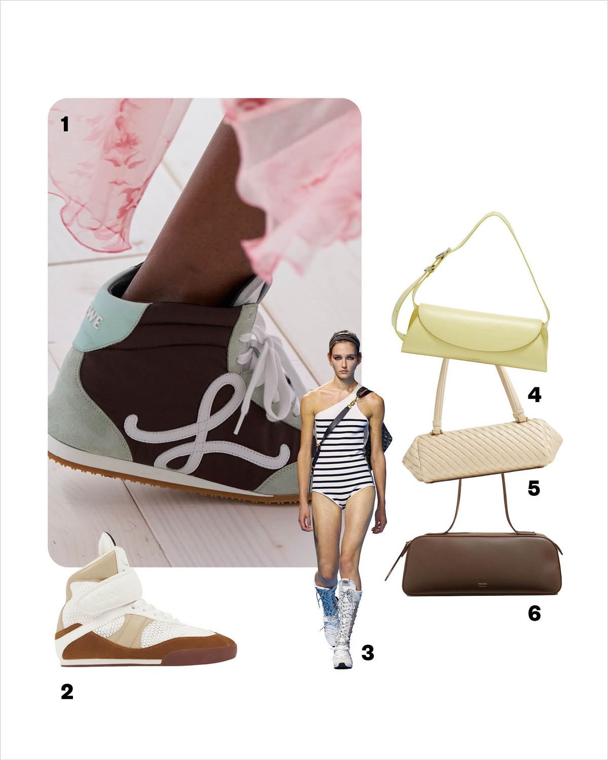 1 LOEWE 2 가격미정 Chloé. 3 DIOR 4 가격미정 Jil Sander. 5 가격미정 Bottega Veneta. 6 3백71만원 Khaite.