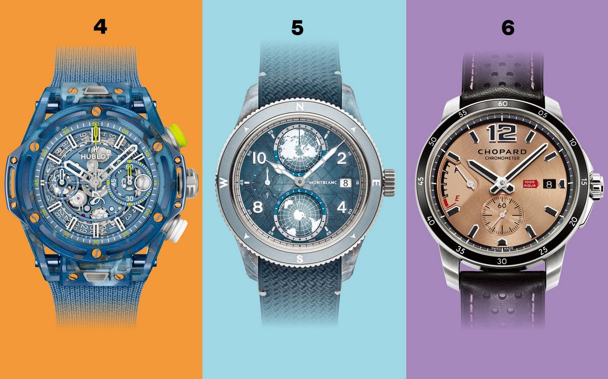 4 빅뱅 유니코 노박 조코비치 7천7백36만원 Hublot. 5 1858 지오스피어 제로 옥시전 마운트 빈슨 리미티드 에디션 1천2백61만원 Montblanc. 6 밀레 밀리아 GTS 파워 컨트롤 2025 레이스 에디션 가격미정 Chopard.