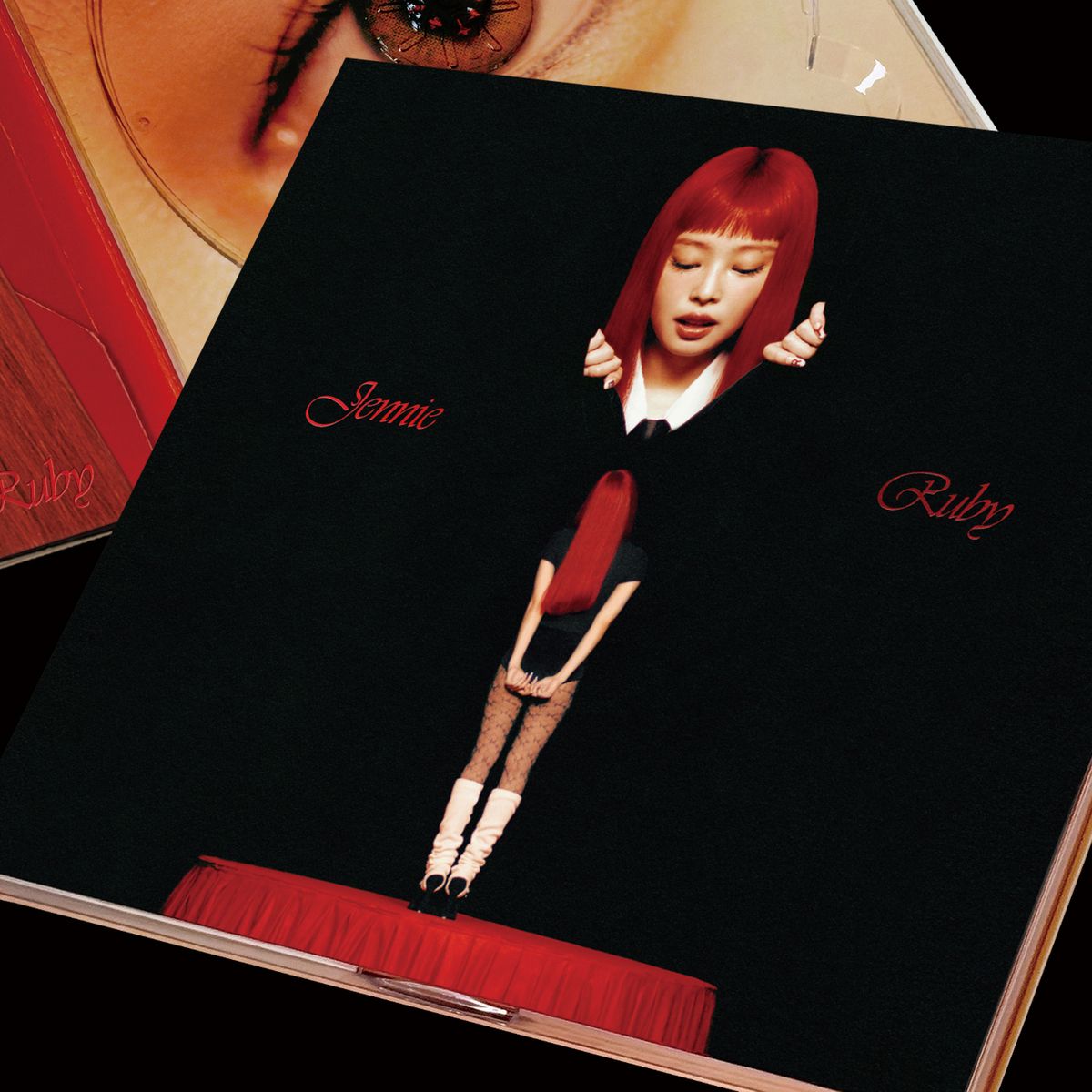 제니 첫 솔로 정규앨범 <Ruby> 앨범 디자인.