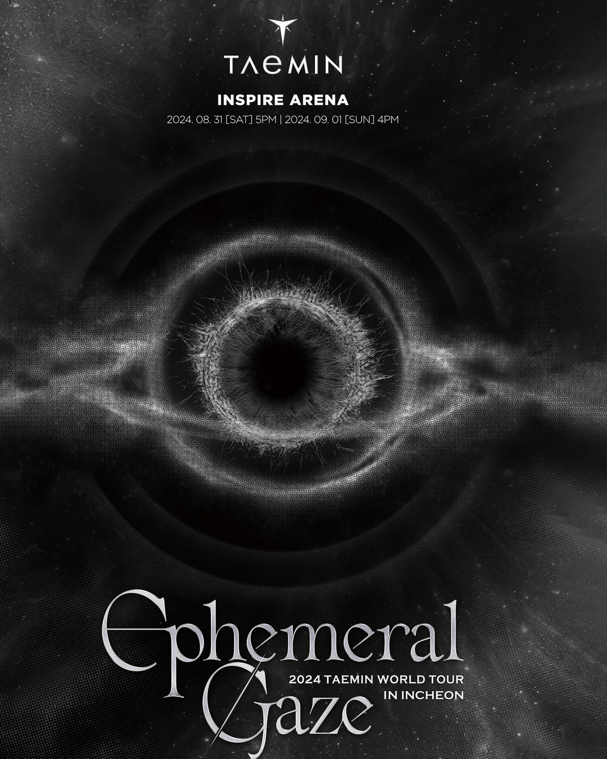 태민의 2024 월드 투어 ‘Ephemeral Gaze’ 포스터.