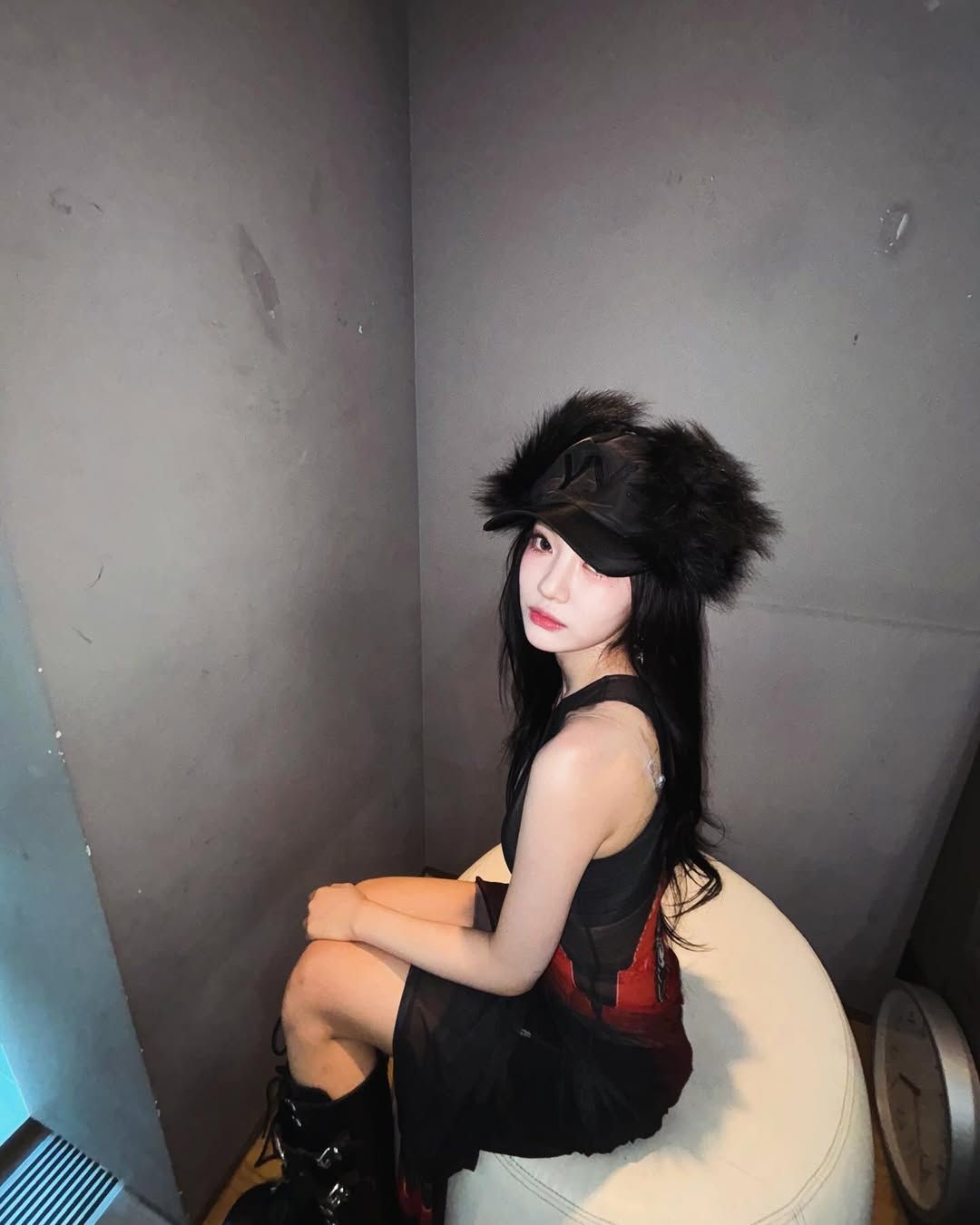 다크서클 메이크업 닝닝(출처 : 인스타그램 @imnotningning)