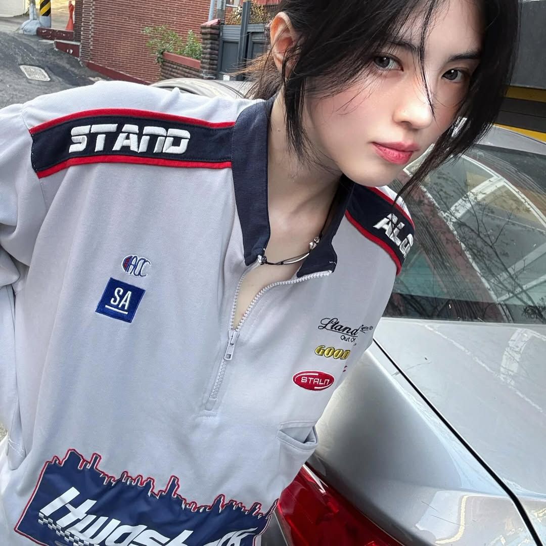 한소희 모터코어 룩 @xeesoxee