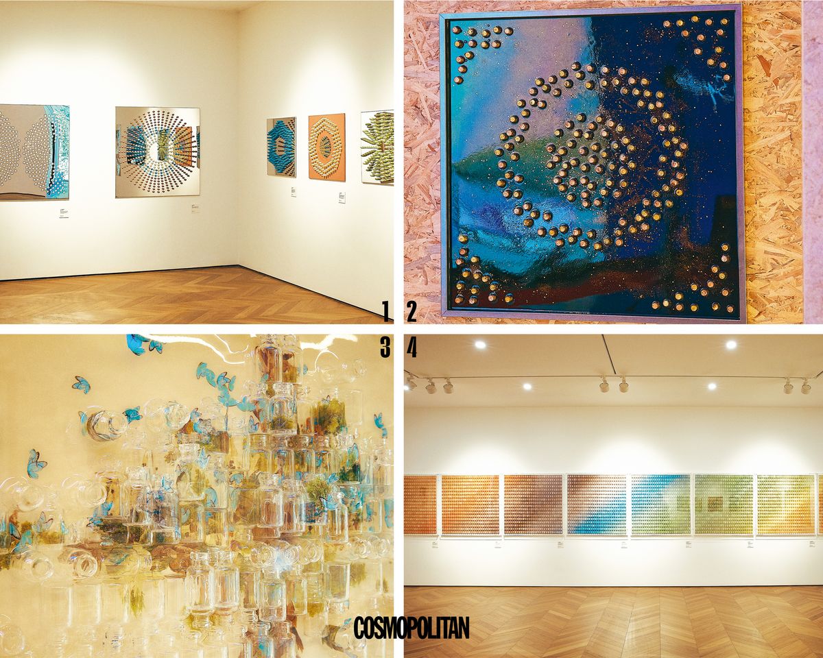 1 Patterned Reflection <True Beauty in Nature’s Mirror> 엄아롱 작가. 2 Starlight <Where Light Lingers> 박안식 작가. 3 Butterfly & Diversity <Your Color, Your Identity, Your Way> 신예진 작가. 4 RGB <The Spectrum of Color> 이창진 작가.