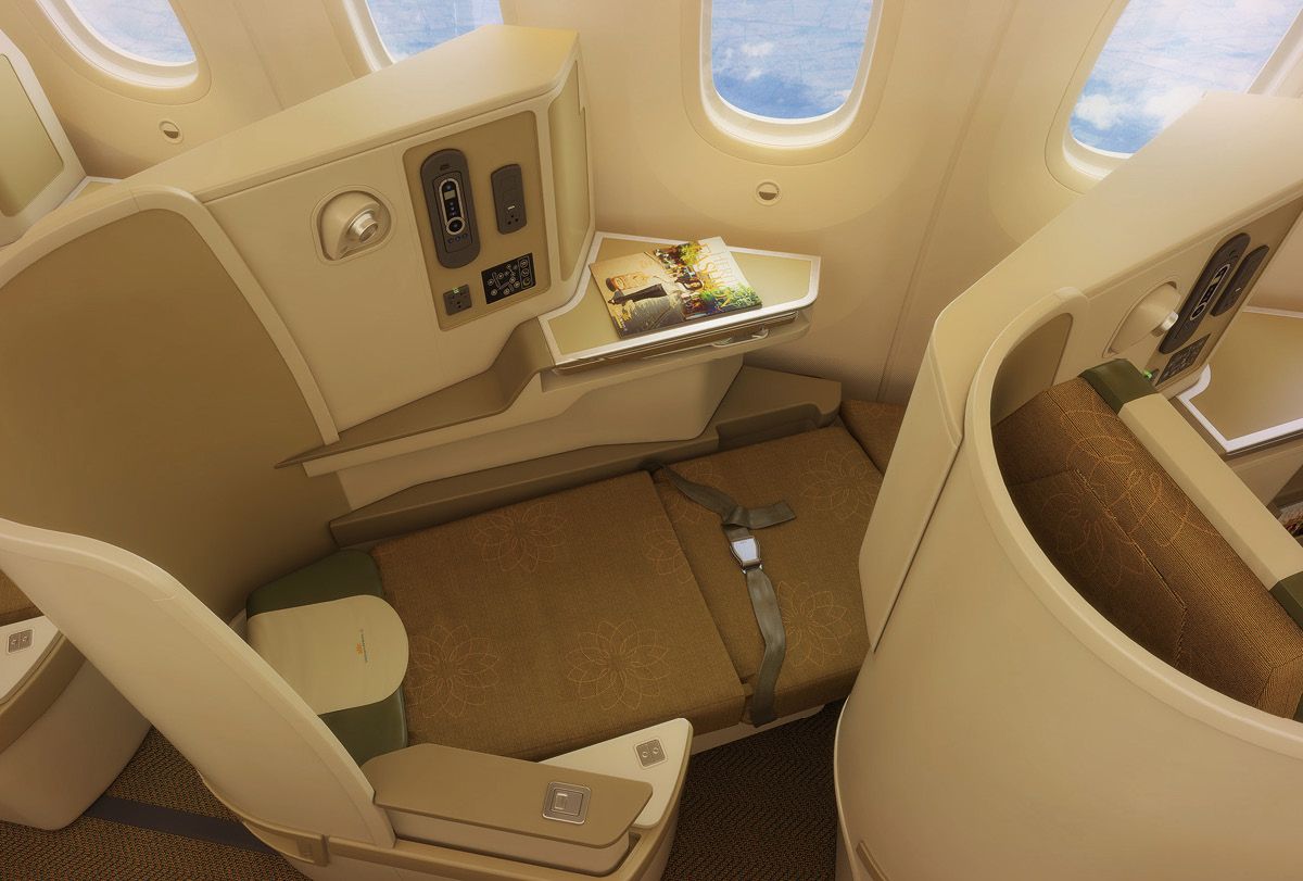 프라이버시가 보장되는 풀 플랫 좌석.