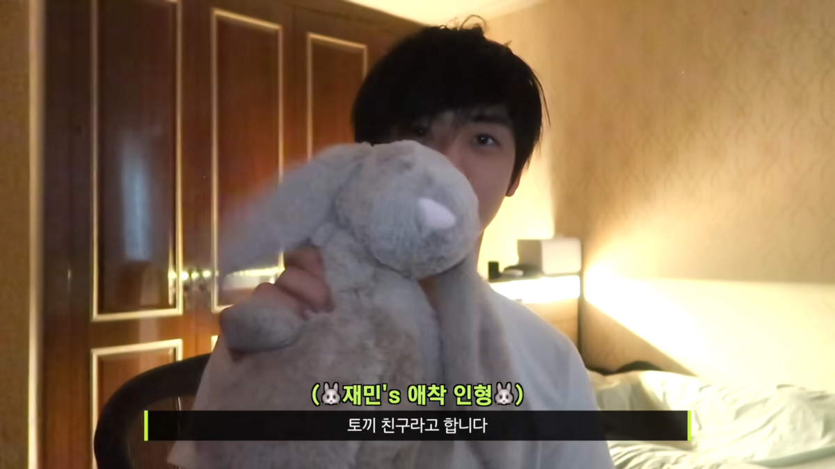 재민 젤리캣 바쉬풀 버니 인형 | 출처 NCT 유튜브