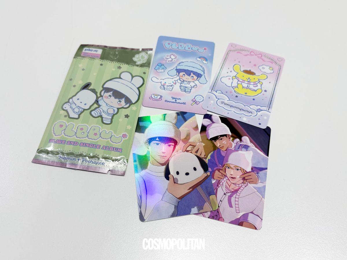 산리오캐릭터즈와 협업한 플레이브 플뿌우 앨범 언박싱. 코스모폴리탄