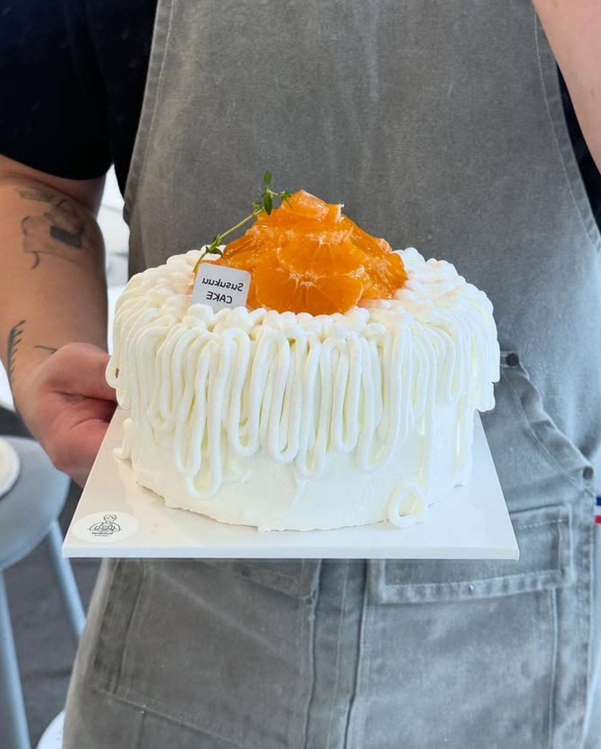 스스쿠의 생귤로 만든 생크림케이크들. 인스타그램 @susukuu_