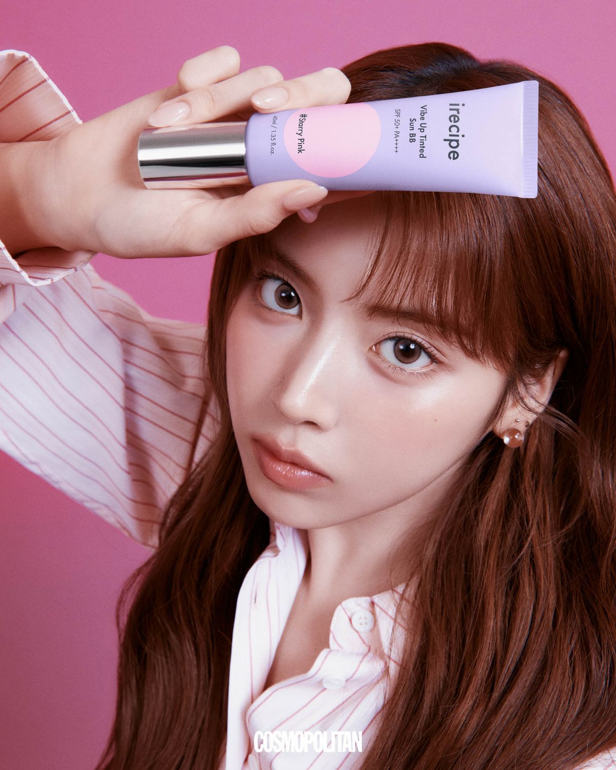 셔츠 29만6천원 4Mile. 귀고리 스타일리스트 소장품