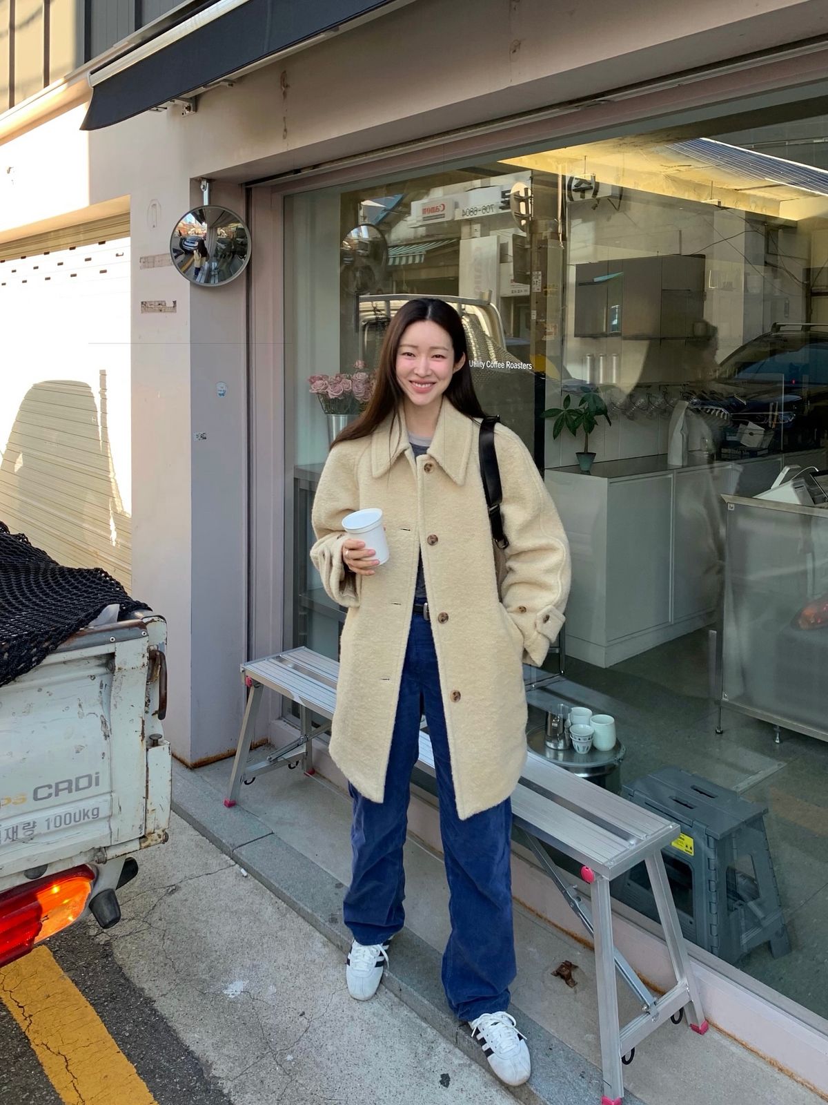 차정원 부클 코트 패션 | 인스타그램 @ch_amii