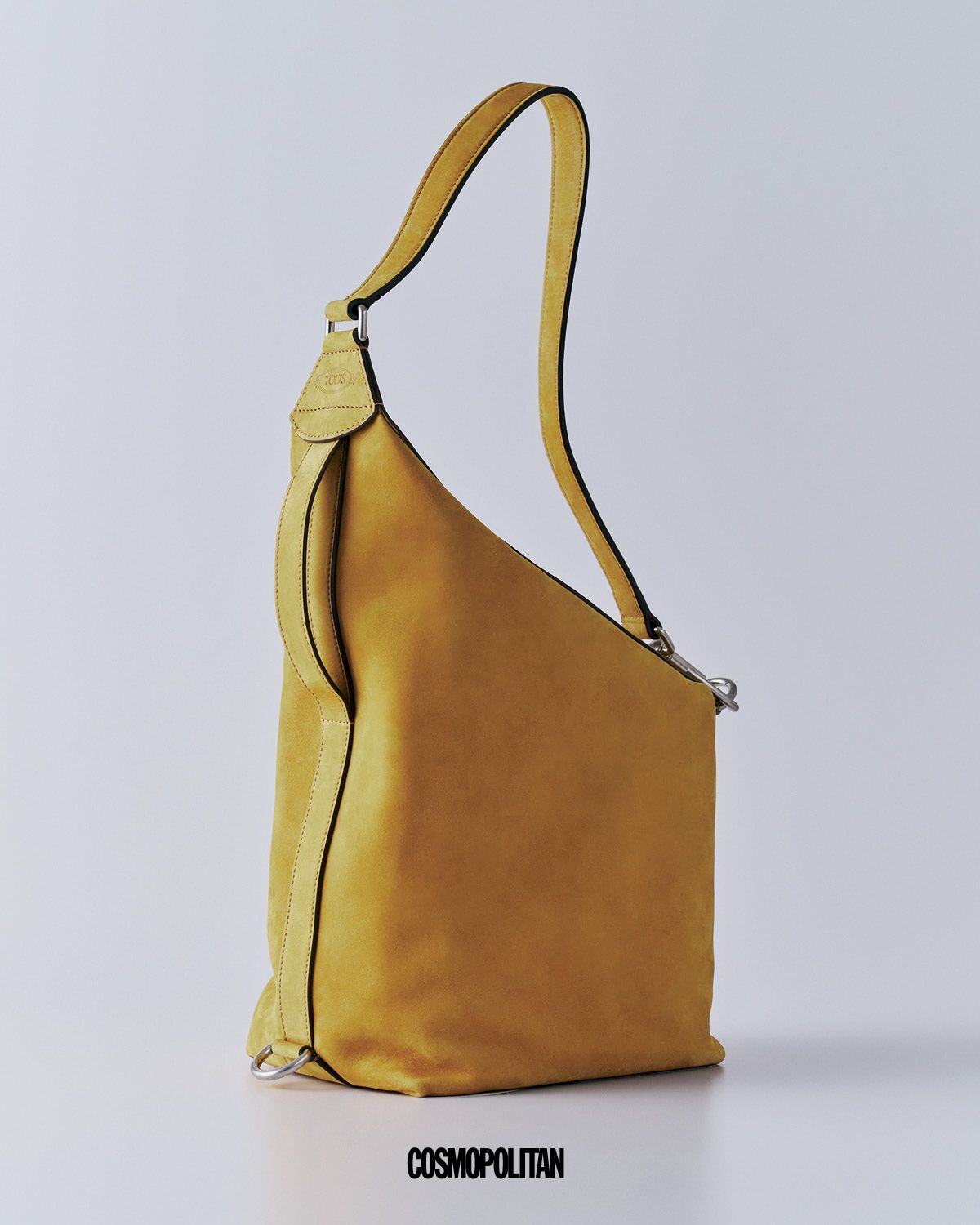 옐로 스웨이드 버킷 백 3백16만원 tod’s.