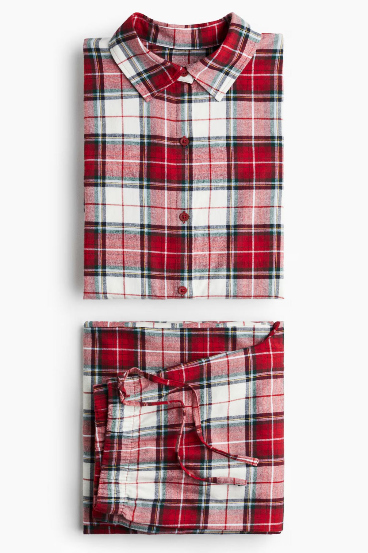 플란넬 파자마 하나로 완성하는 크리스마스 무드. 사진 H&M 홈페이지