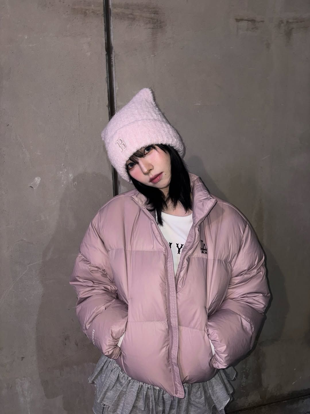 카리나 패딩 스타일링 (출처 : 인스타그램 @katarinabluu)