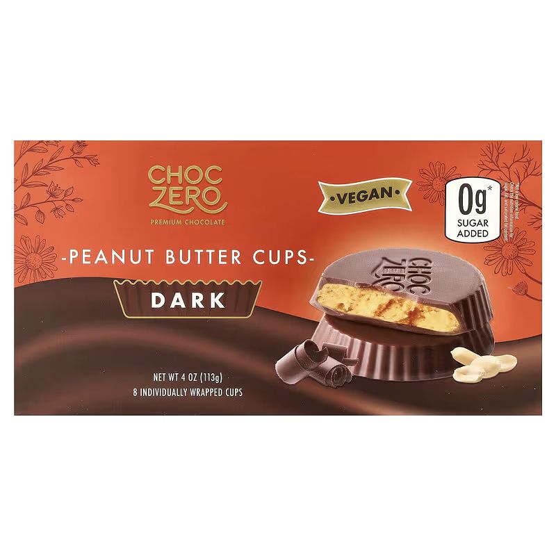 땅콩 버터 컵, 다크, 개별 포장 컵 8개, 113g(4oz)