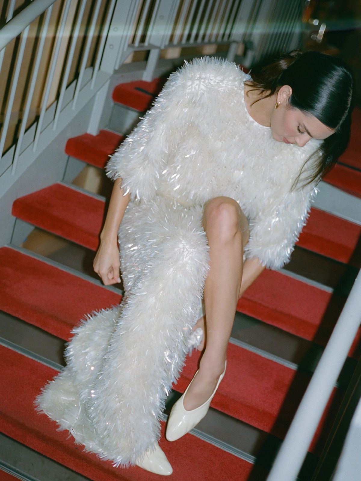 클라우드 댄서 컬러 드레스를 입은 켄달 제너. 인스타그램 @kendalljenner