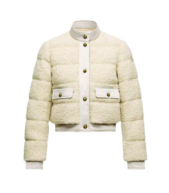 블랜디 울 혼방 부클레 쇼트 다운 재킷 3백24만원 Moncler.