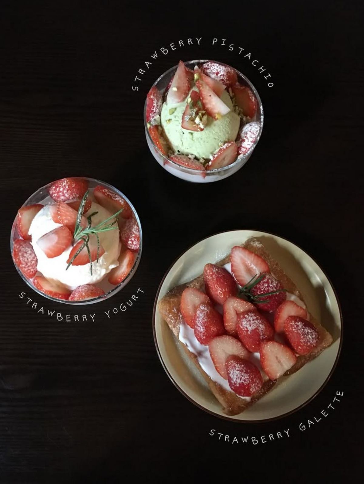 웅기로 연남의 딸기 디저트들, 인스타그램 @ungkiro_cafe