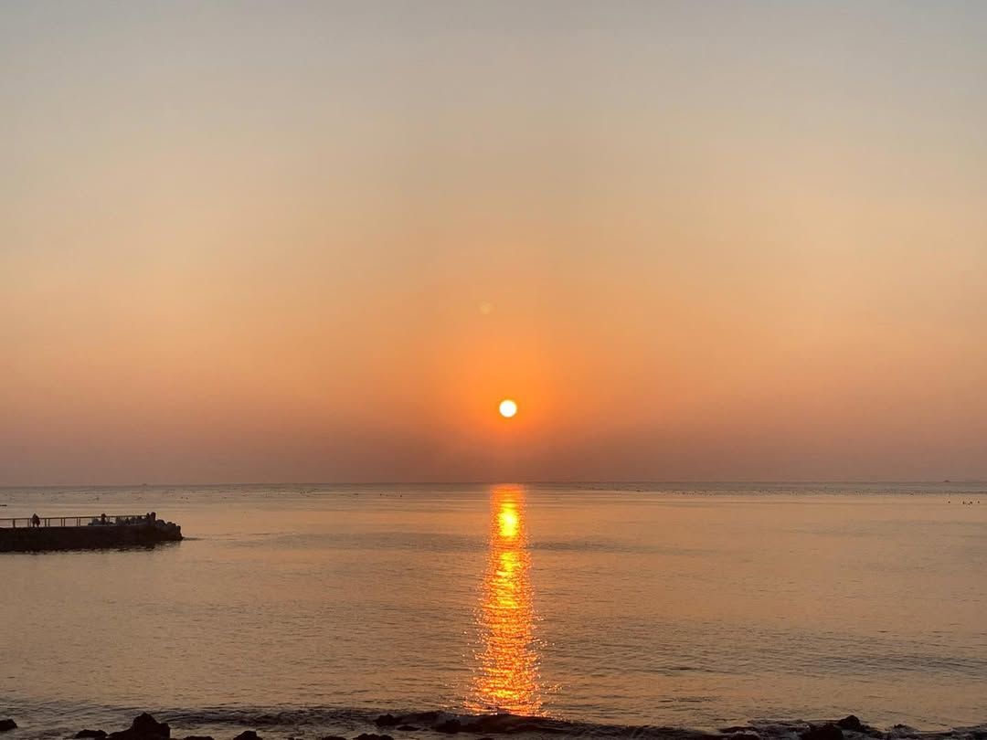 부산 기장 바다에서 떠오르는 일출을 정면에서 맞이할 수 있는 헤이든. 사진 네이버 지도 헤이든 업체 등록 사진