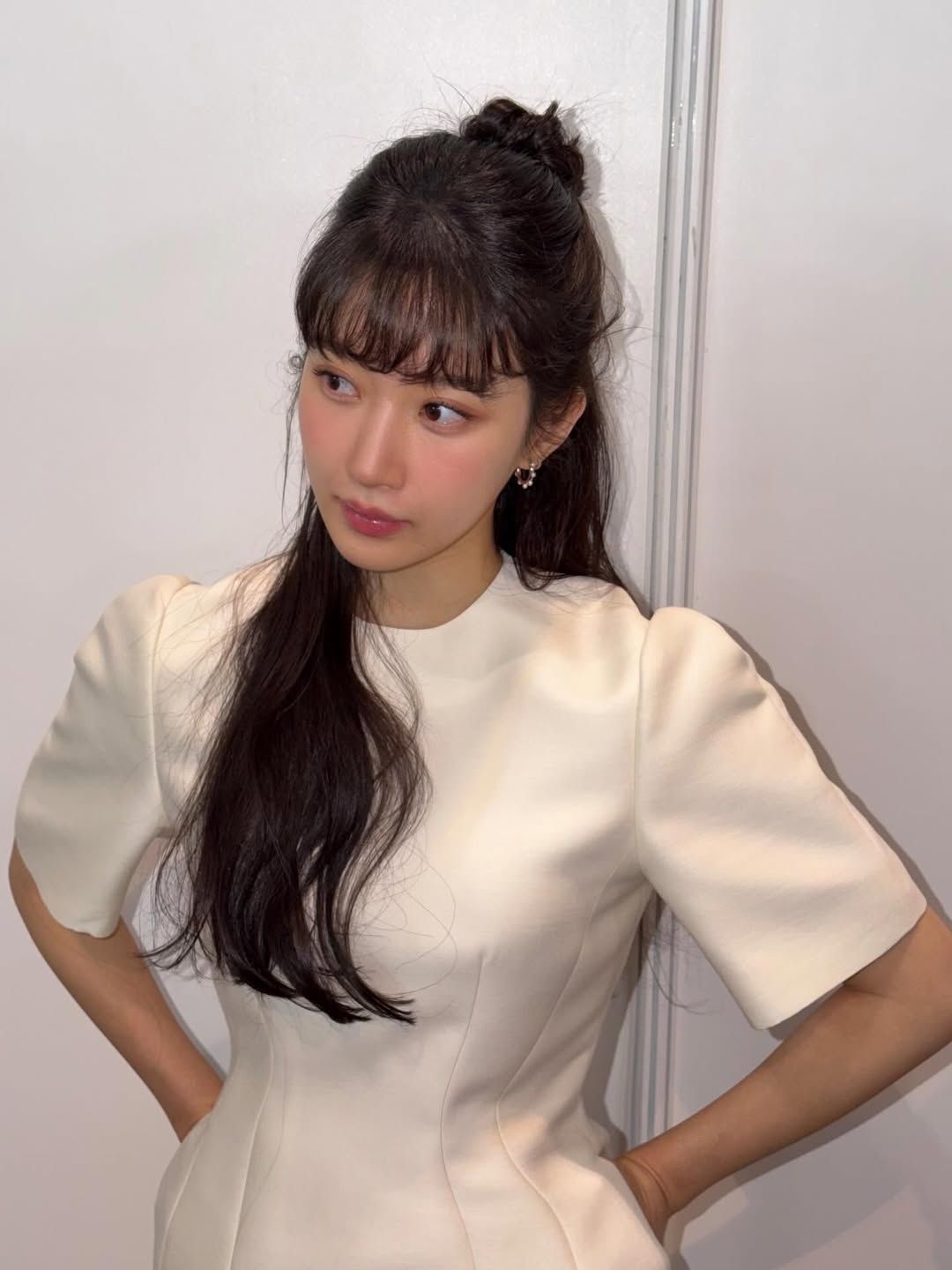 실크 스타일링을 완벽하게 선보인 문가영. 인스타그램 @m_kayoung