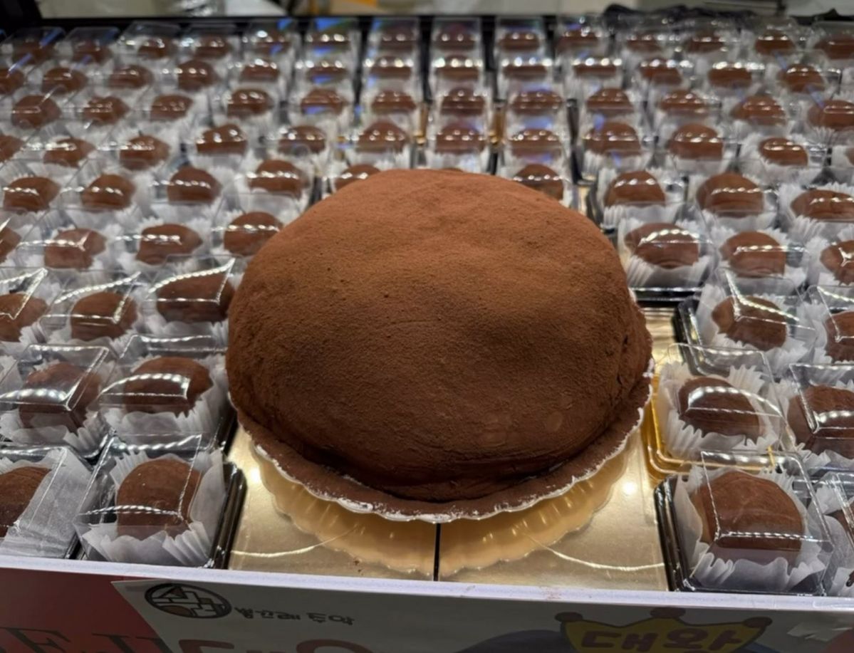 대왕 두쫀쿠 실물 크기, 인스타그램 @bbongle_