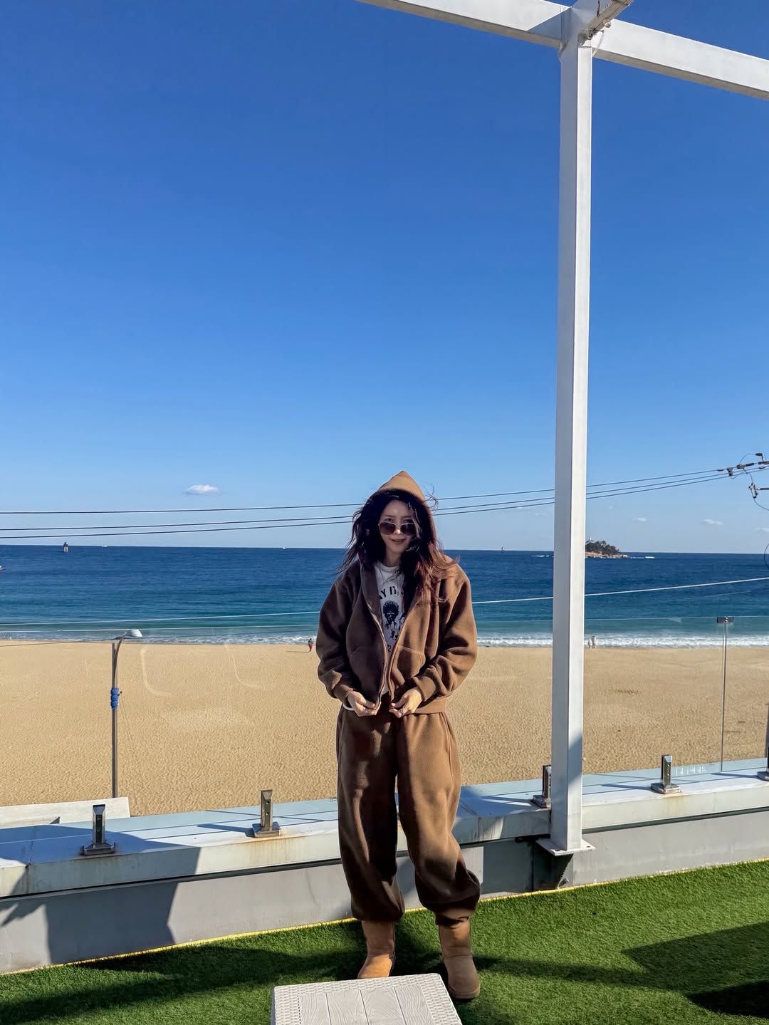 채정안 꾸안꾸 추리닝 패션 | 인스타그램 @chae_jungan