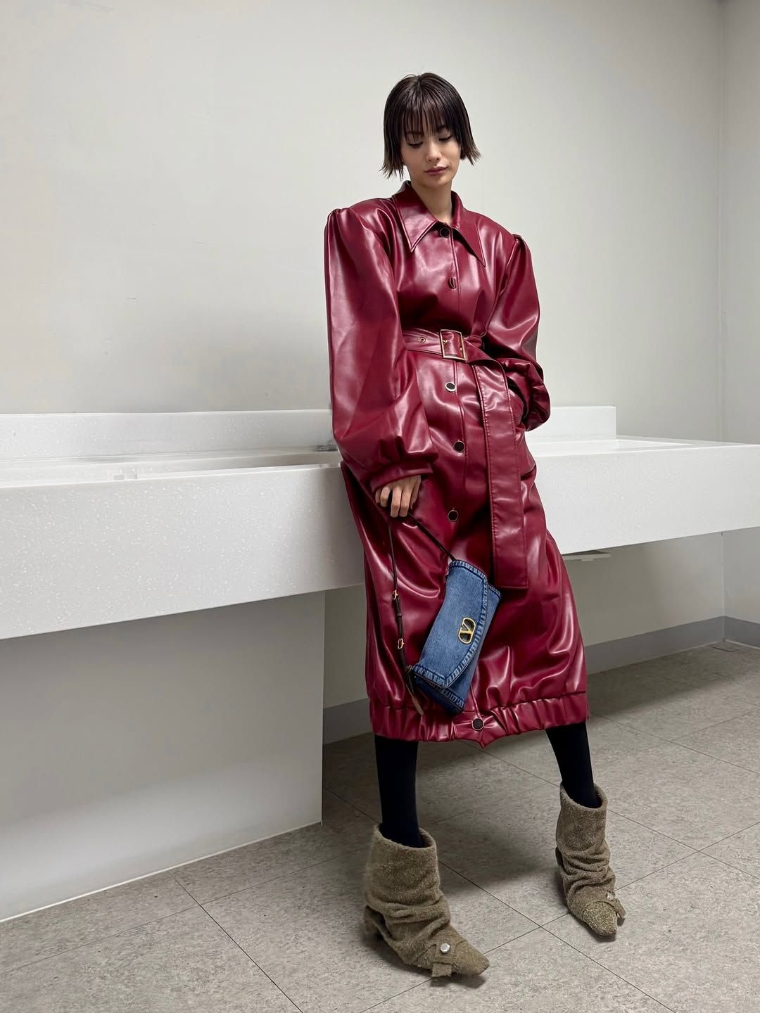 나나 슬라우치 부츠 | 인스타그램 @jin_a_nana