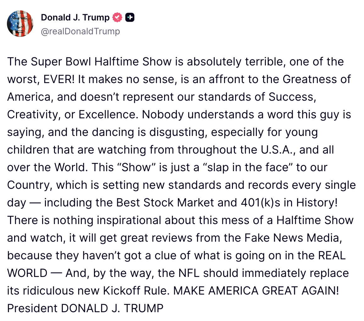 트럼프 대통령의 글 | truthsocial @realDonaldTrump