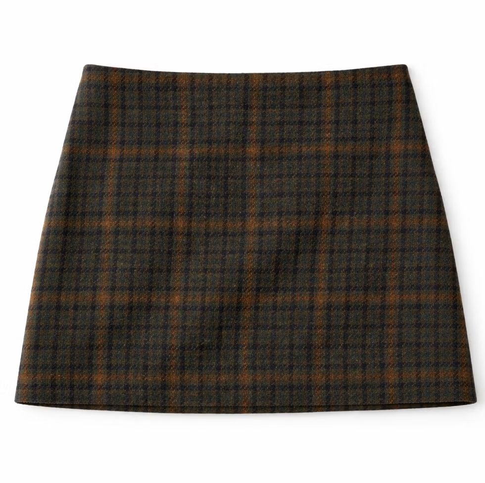 카를라 로우 웨이스트 울 스커트