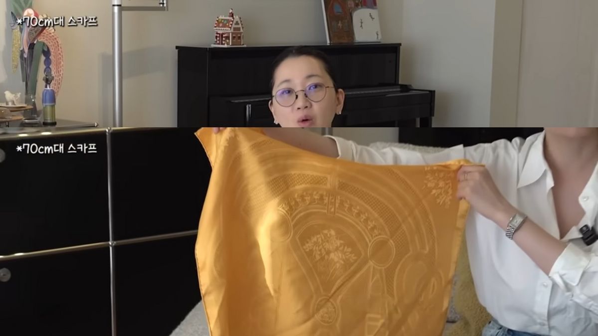 장윤주 스카프 패션 | 유튜브 <윤쥬르 장윤주>