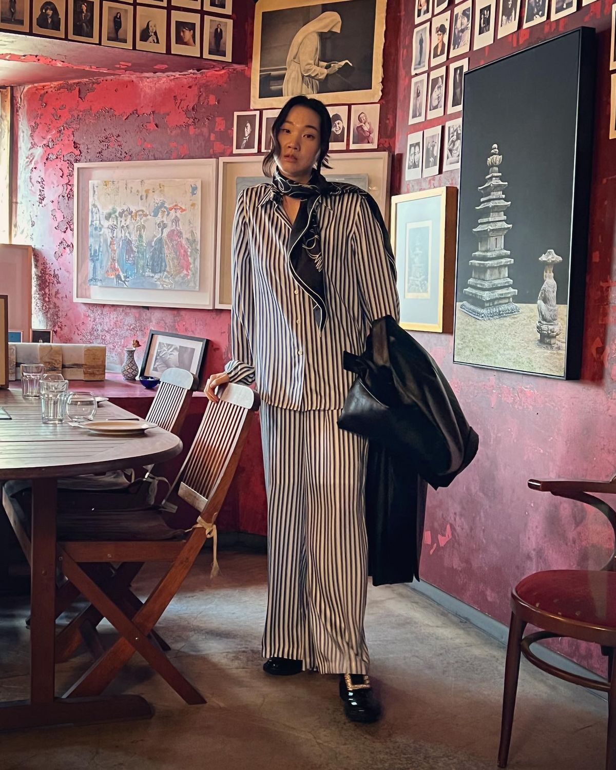 장윤주 스카프 패션 | 인스타그램 @yoonjujang