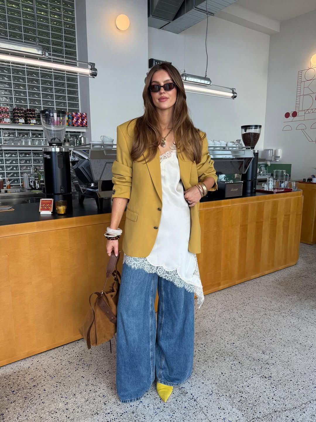 슬립 드레스 With 블레이저 | 인스타그램 @nadiyalyalko