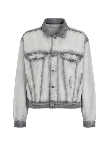 버튼 데님 재킷