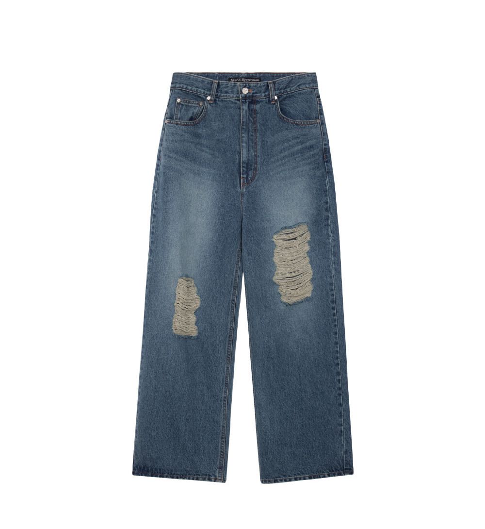DESTROYED DENIM PANTS