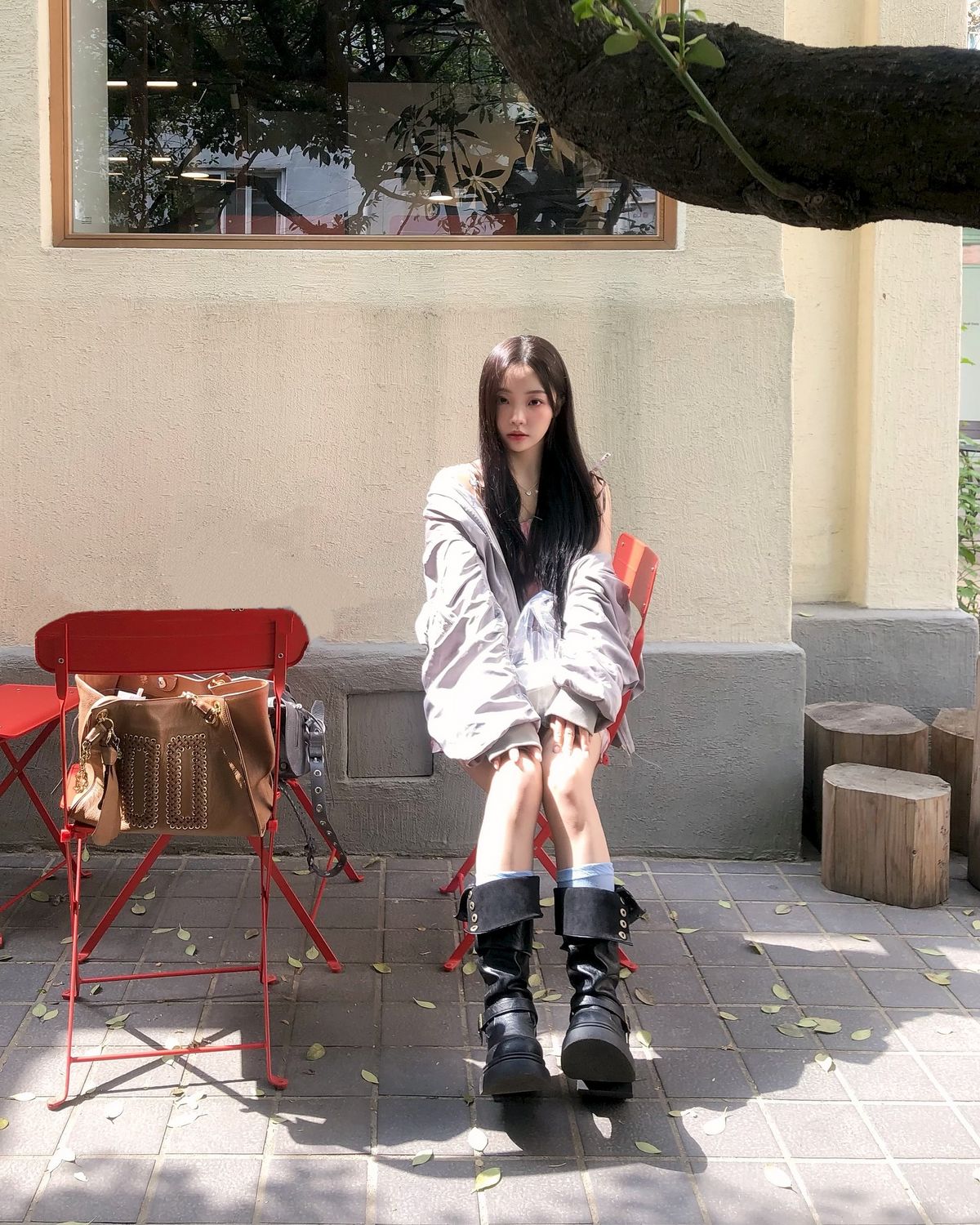 곽민경의 항공점퍼 코디. 인스타그램 @m.inngu