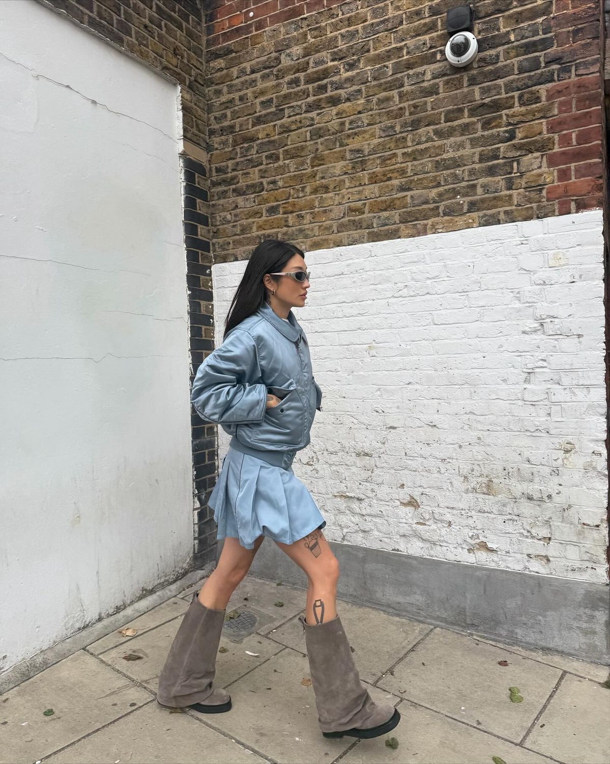 페기 구의 항공점퍼 코디. 인스타그램 @peggygou_