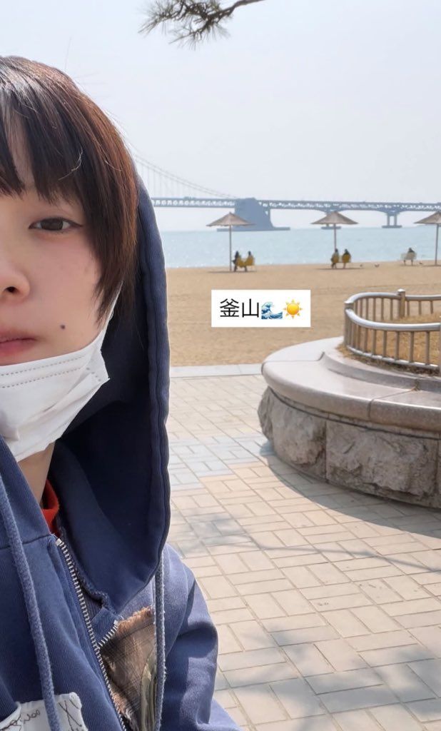 혼자 한국 여행을 온 아이묭. 아이묭 인스타그램 @aimyon36 스토리 캡쳐 