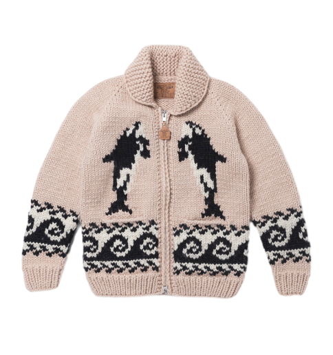 ORCA COWICHAN CARDIGAN 'BEIGE'