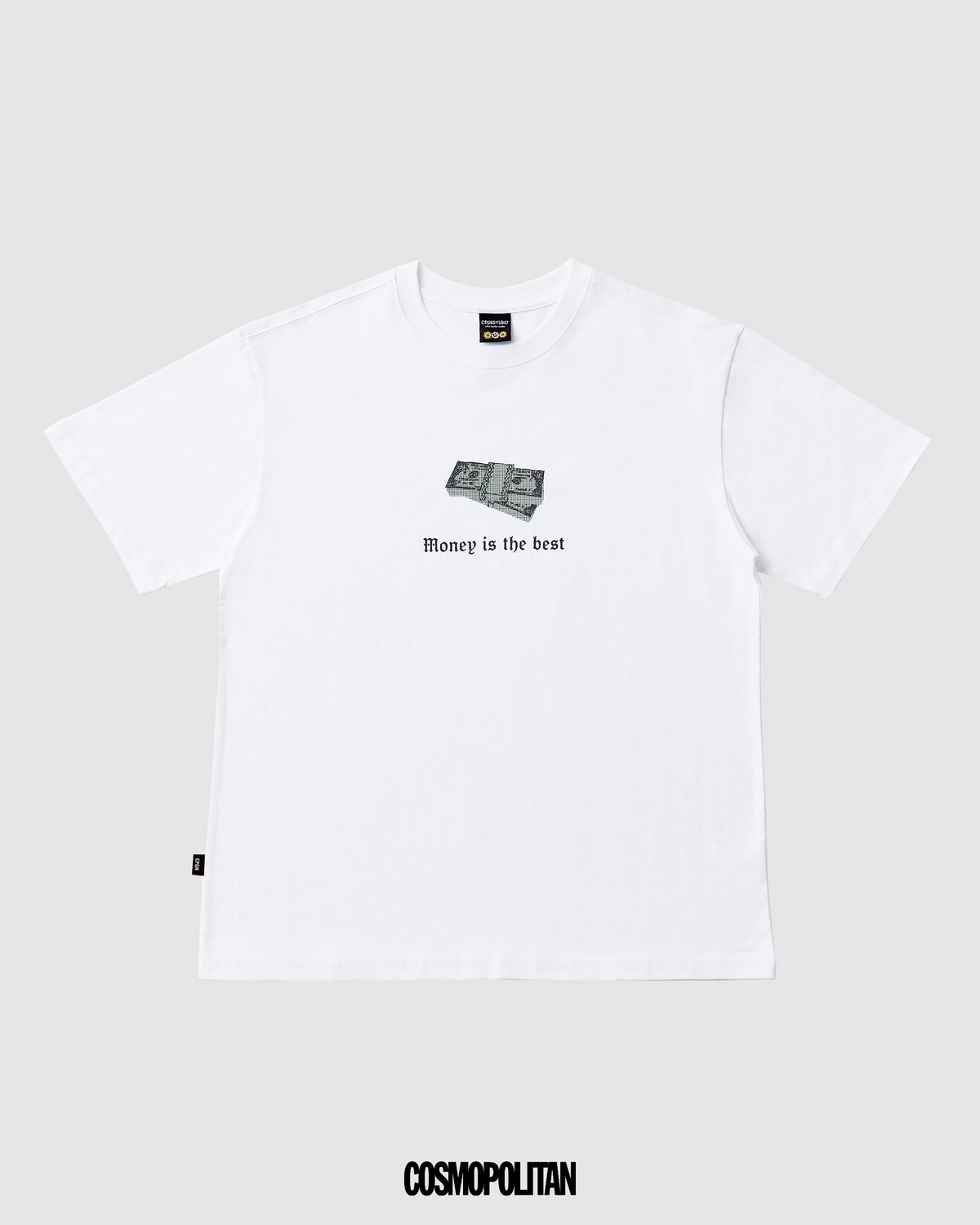 코스모폴리탄 x 쿠빈 x 꼼파뇨 Money Is The Best 티셔츠 3만4천9백원.