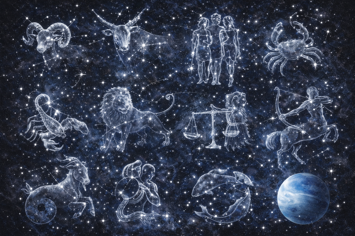 봄 시즌 별자리 운세 | AI로 생성된 이미지