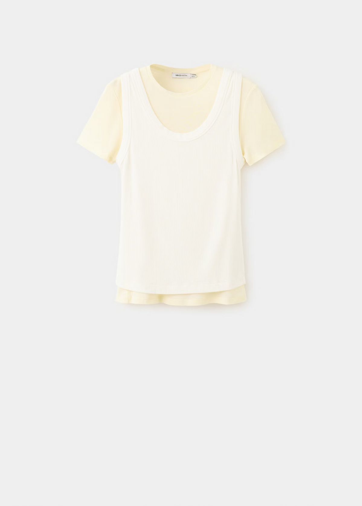 투톤 콤비 티셔츠