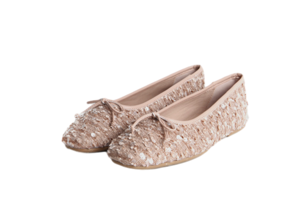 스팽글 발레리나 플랫 슈즈