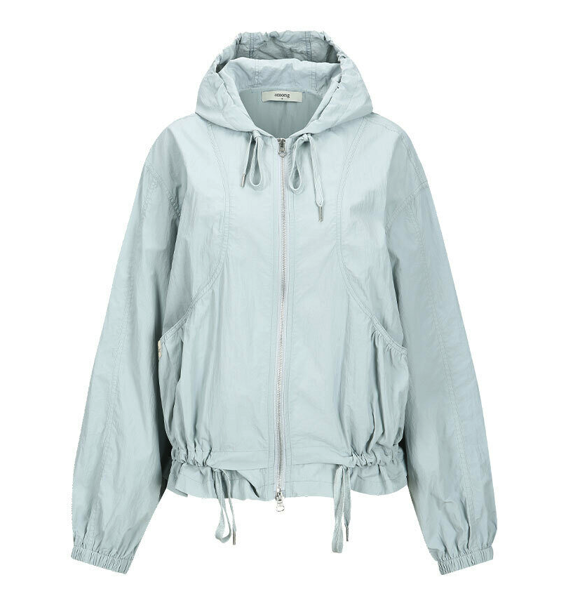 A HOODED WINDBREAKER JACKET