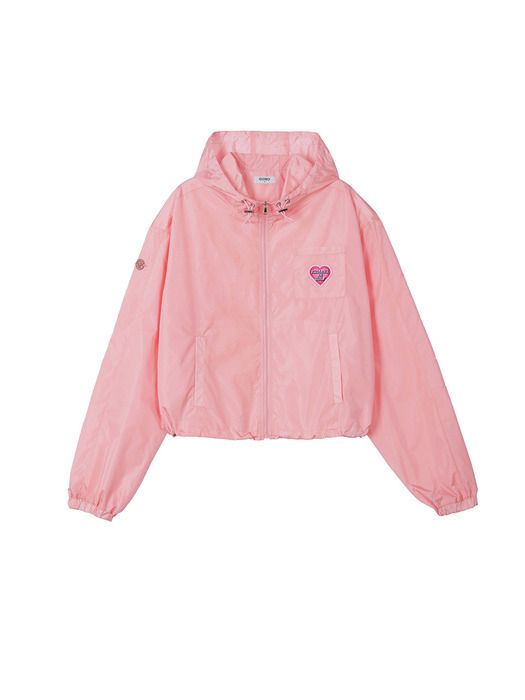 폴링인골프 후드 윈드브레이커 핑크