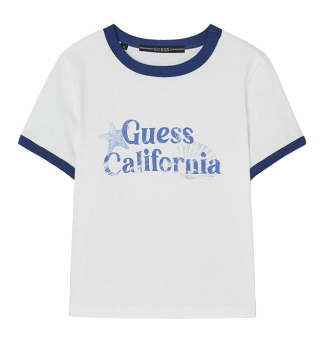 마린 그래픽 링거 반팔티