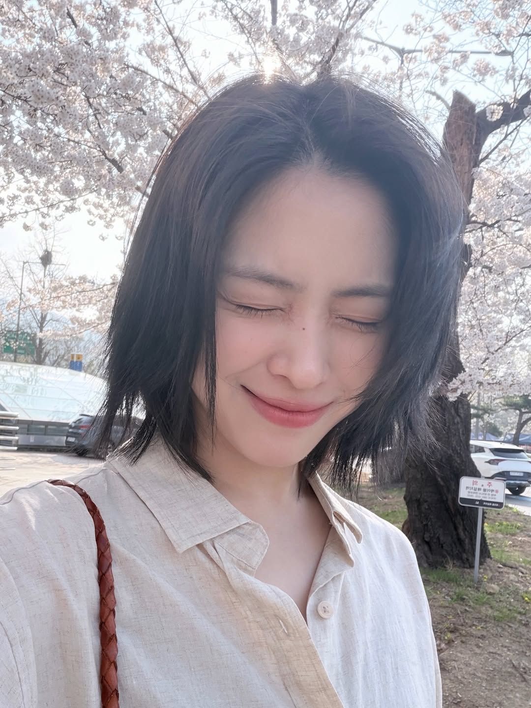 르세라핌 채원 단발 레이어드 스타일 | 인스타그램 @_chaechae_1