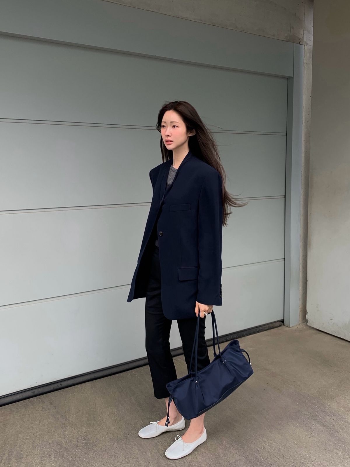 차정원의 플랫 슈즈 코디. 인스타그램 @ch_amii