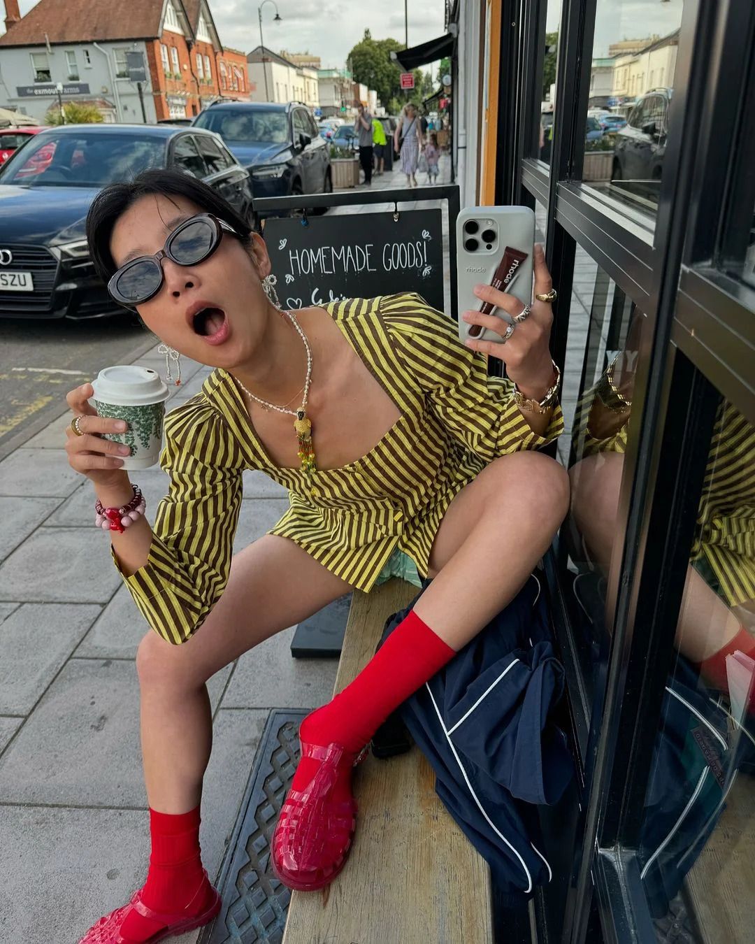 젤리 슈즈 WITH 양말 | 인스타그램 @_liullland