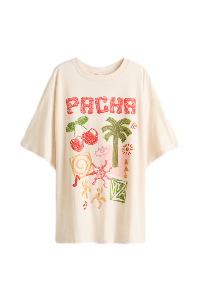 오버사이즈 프린트 티셔츠