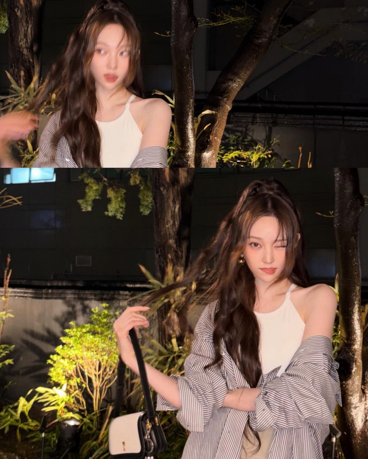 영서의 홀터넥 코디. 인스타그램 @youngseo